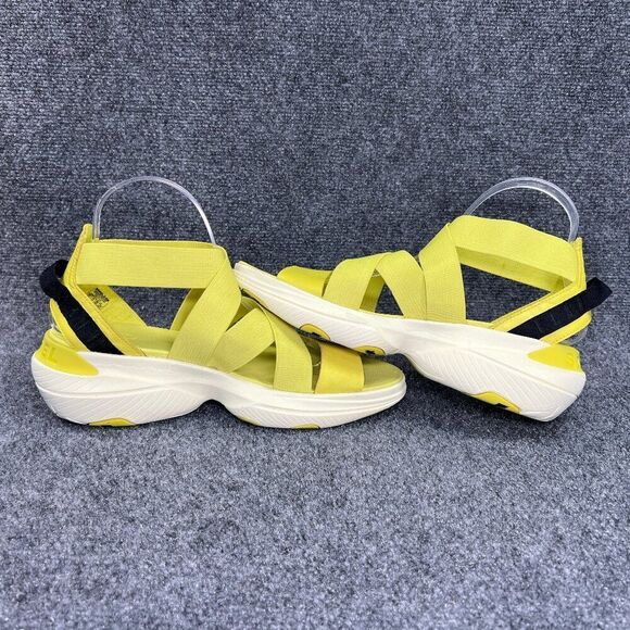 Sorel Explorer Blitz Sandals Women's 9.5 Bolt Yellow Multi Strap Elastic Shoes - Picture 7 of 11